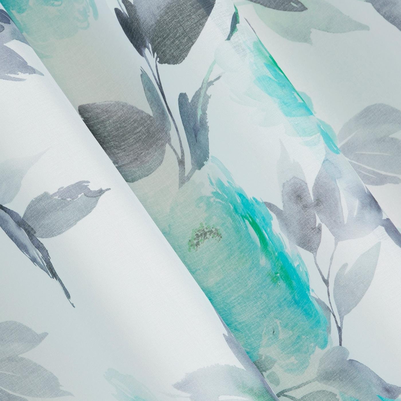 Gardine AIDA-Vorhang aus Etamine mit einem Blumen- oder Blättermotiven Ösen (2 St), halbtransparent, Etamine - Image 4