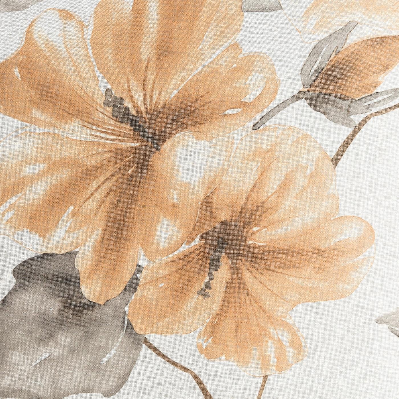 Gardine AIDA-Vorhang aus Etamine mit einem Blumen- oder Blättermotiven Ösen (2 St), halbtransparent, Etamine - Image 3