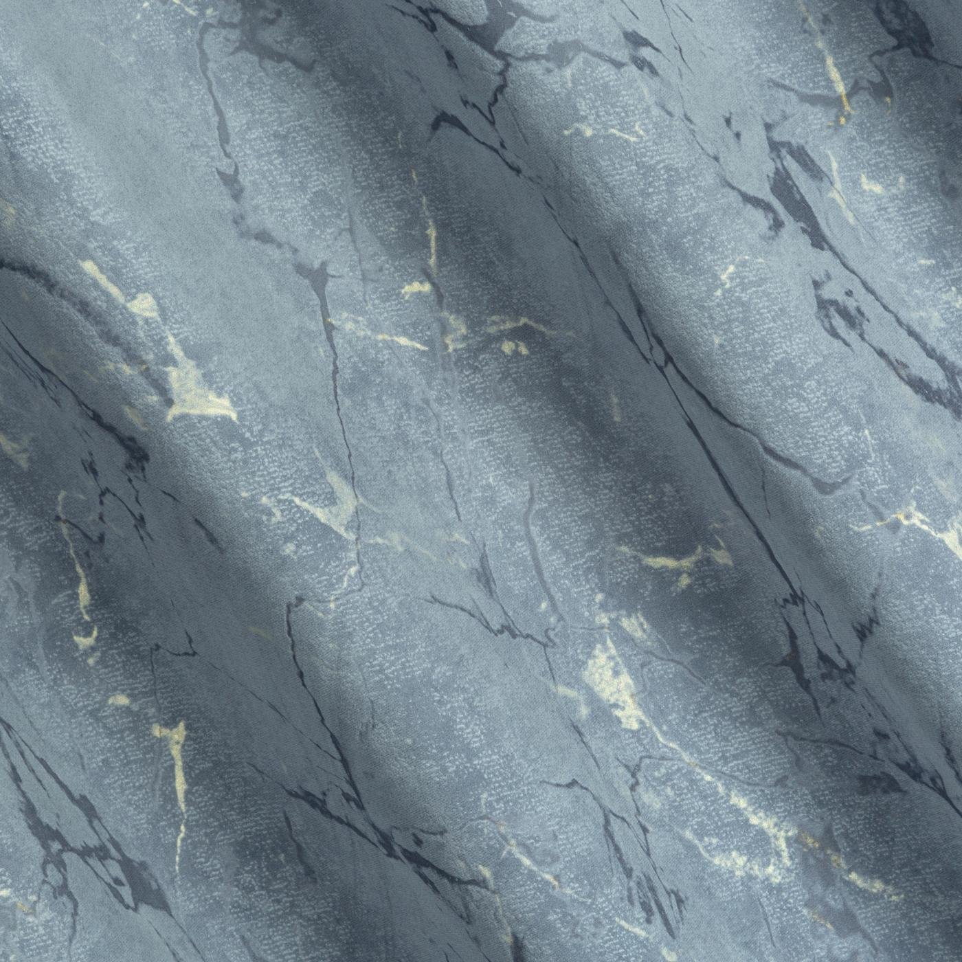 WERA-Vorhang aus weichem Samtstoff, verziert mit einem marmorähnlichen Druck,(2er Set),140 x 250 cm, Ösen/Räder - Image 9
