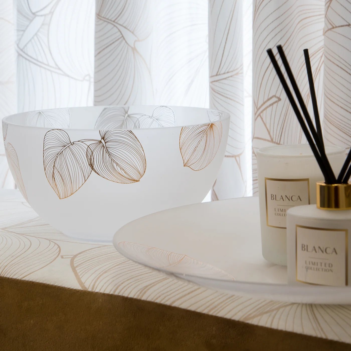 LIMITED COLLECTION BLANCA Schale mit Blattmotiv - Image 2