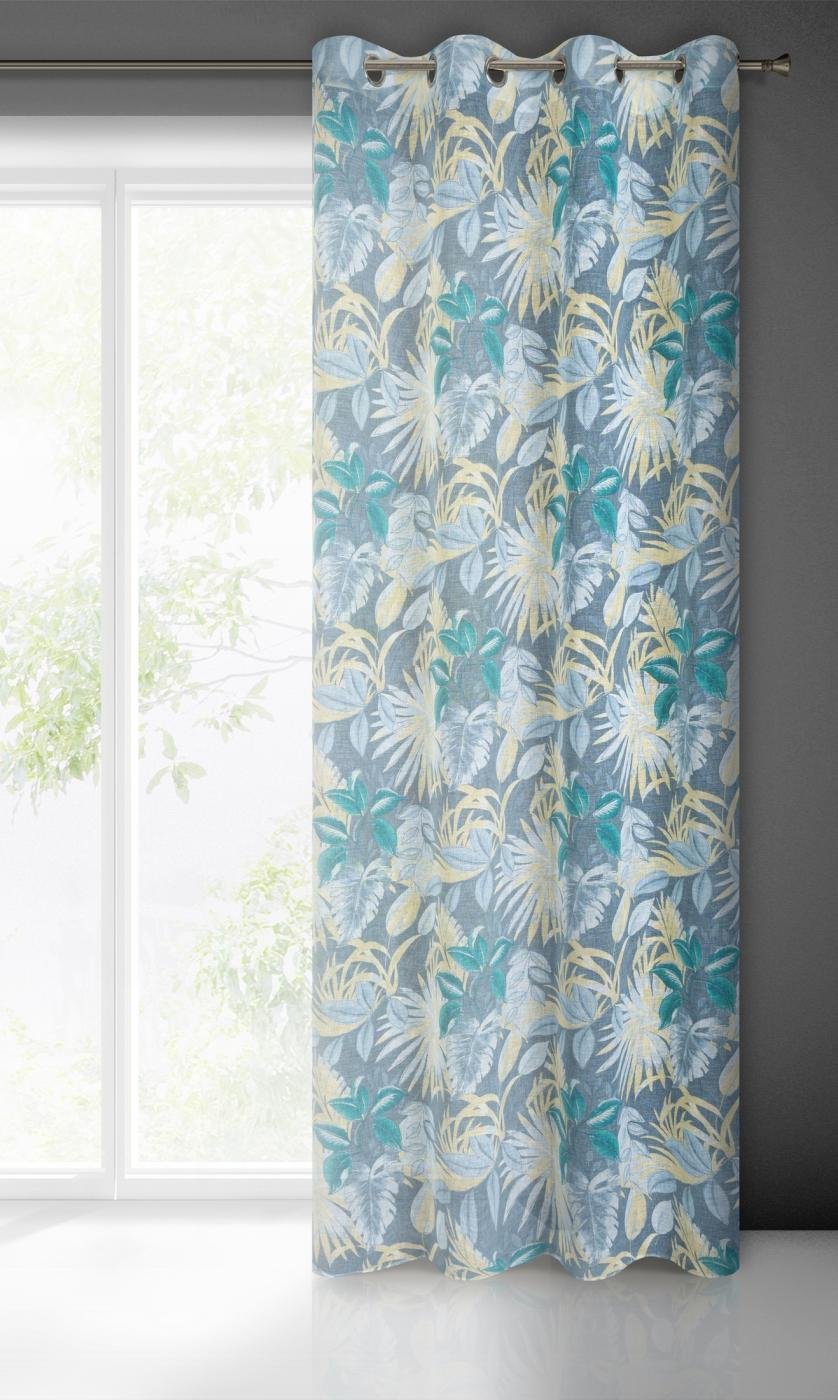 Gardine AIDA-Vorhang aus Etamine mit einem Blumen- oder Blättermotiven Ösen (2 St), halbtransparent, Etamine - Image 2