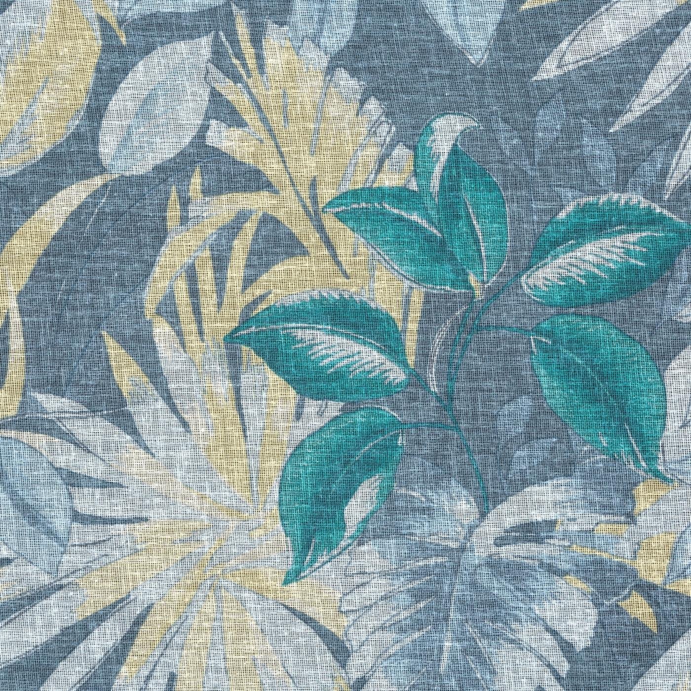 Gardine AIDA-Vorhang aus Etamine mit einem Blumen- oder Blättermotiven Ösen (2 St), halbtransparent, Etamine - Image 3