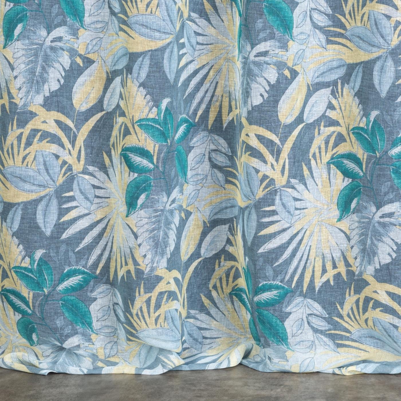 Gardine AIDA-Vorhang aus Etamine mit einem Blumen- oder Blättermotiven Ösen (2 St), halbtransparent, Etamine - Image 5