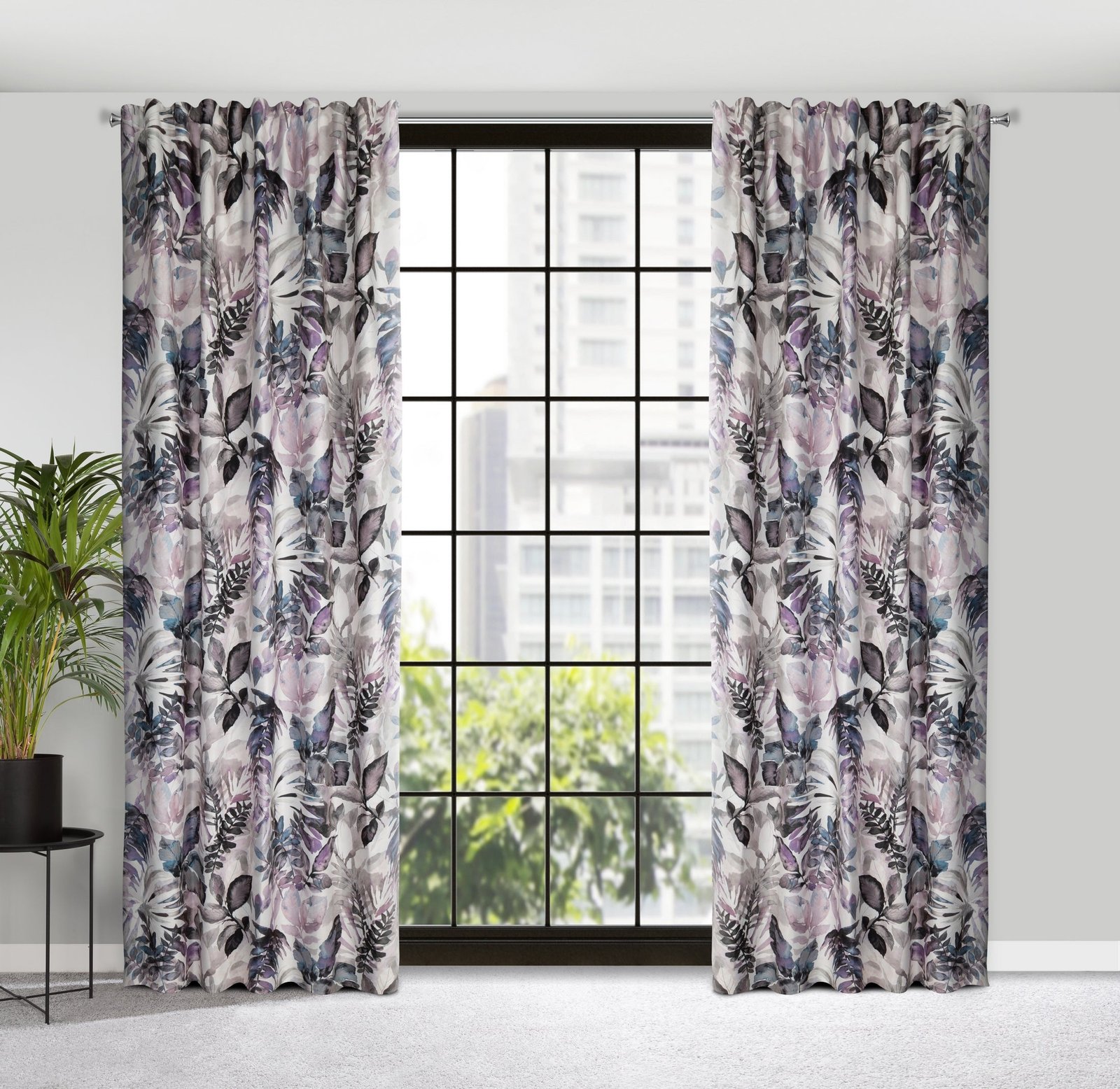 Gardine AIDA-Vorhang aus Etamine mit einem Blumen- oder Blättermotiven Stangendurchzug (2 St), halbtransparent, Natürlicher Stoffstruktur - Image 6
