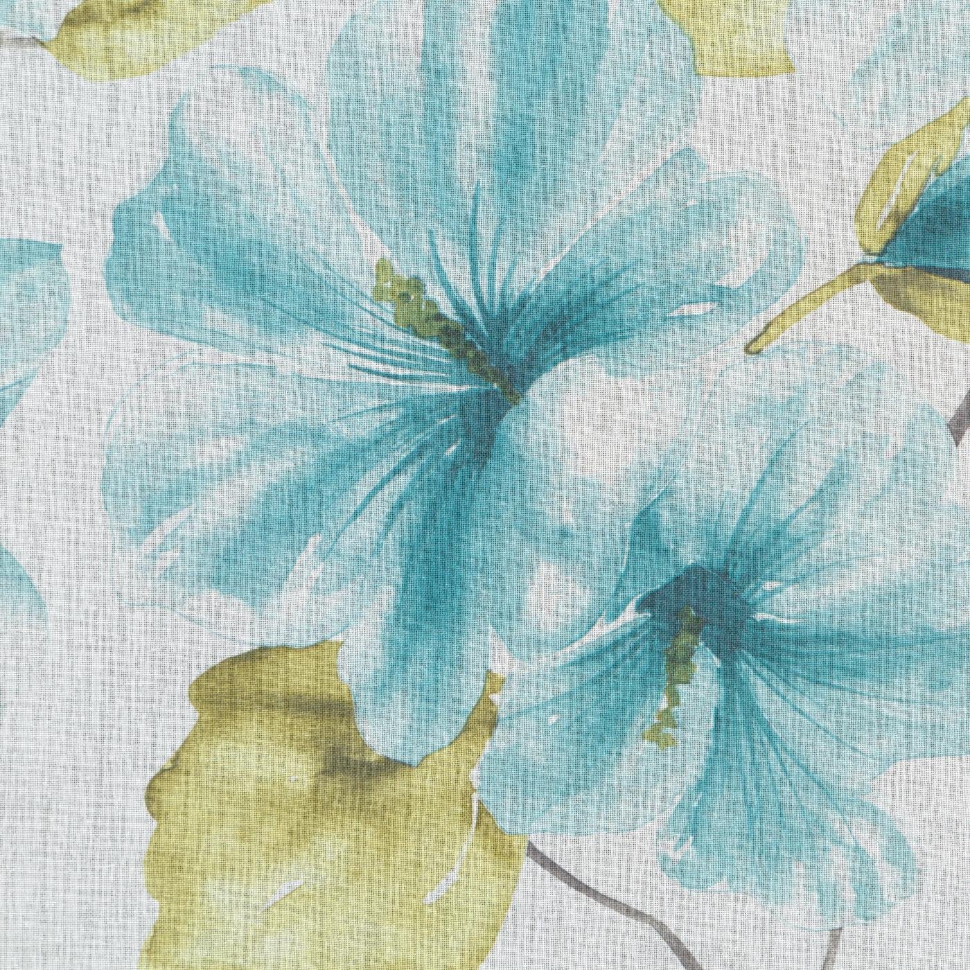 Gardine AIDA-Vorhang aus Etamine mit einem Blumen- oder Blättermotiven Multifunktionsband (2 St), halbtransparent, Etamine - Image 3