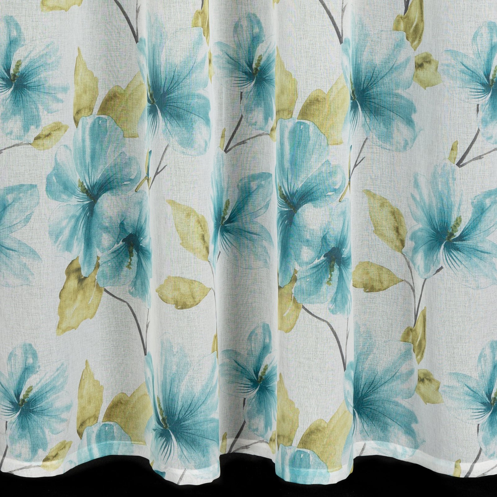Gardine AIDA-Vorhang aus Etamine mit einem Blumen- oder Blättermotiven Multifunktionsband (2 St), halbtransparent, Etamine - Image 5