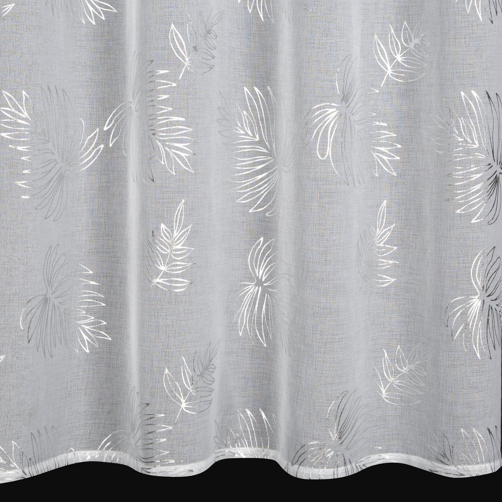 Gardine mit silbernem Muster(2er Set), Ă–sen - Image 4