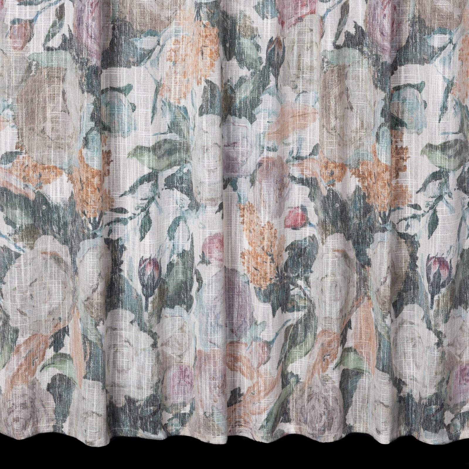 IRMA-Vorhang im Öko-Stil mit malerischem Blumenmotiv,(2er Set),140 x 270 cm, Band/Hosenträger - Image 4