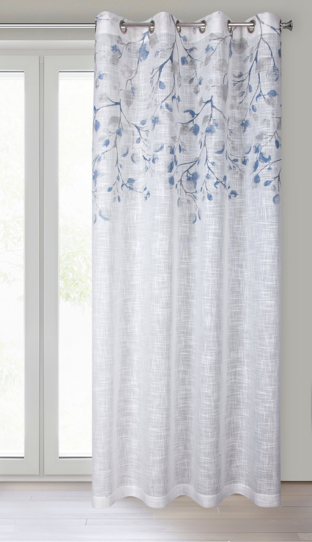 Gardine AIDA-Vorhang aus Etamine mit einem Blumen- oder Blättermotiven Ösen (2 St), halbtransparent, Etamine - Image 2