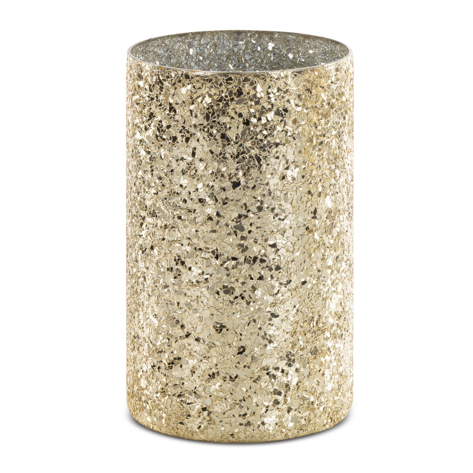 MELIA Kerzenständer aus Kunstglas mit Cracked-Glas-Effekt - Image 2