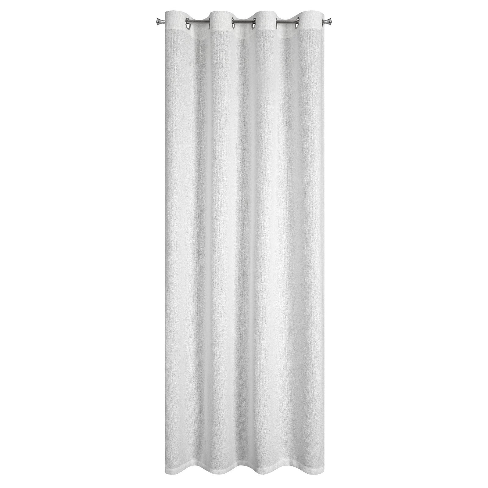 Fertiger ESSI-Vorhang aus Netzgewebe mit Beigabe eines glänzenden Eurofirana-Fadens,(2er Set),140 x 250 cm, Ösen/Räder - Image 4