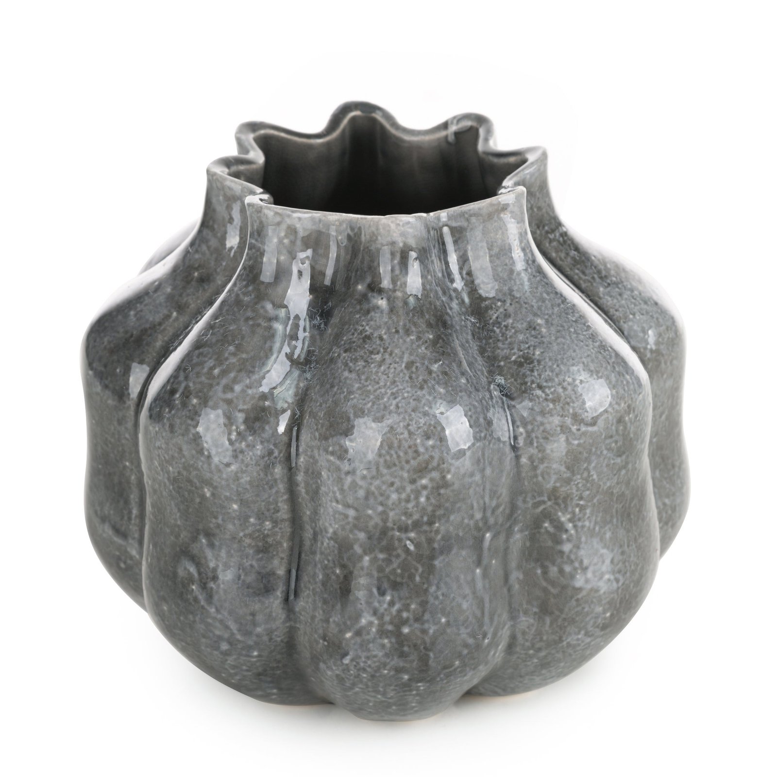 Dekorative Vase NIKO mit geprÃĪgtem Muster