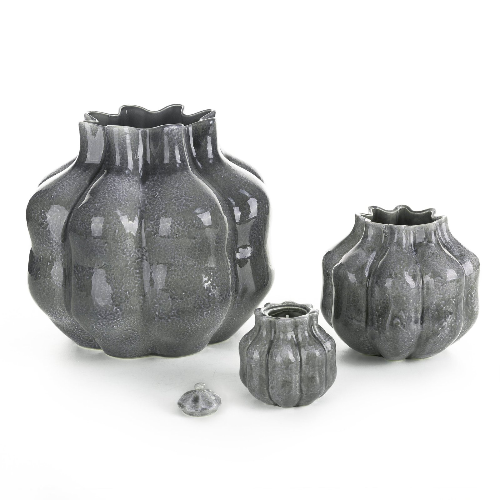 Dekorative Vase NIKO mit geprÃĪgtem Muster - Image 3