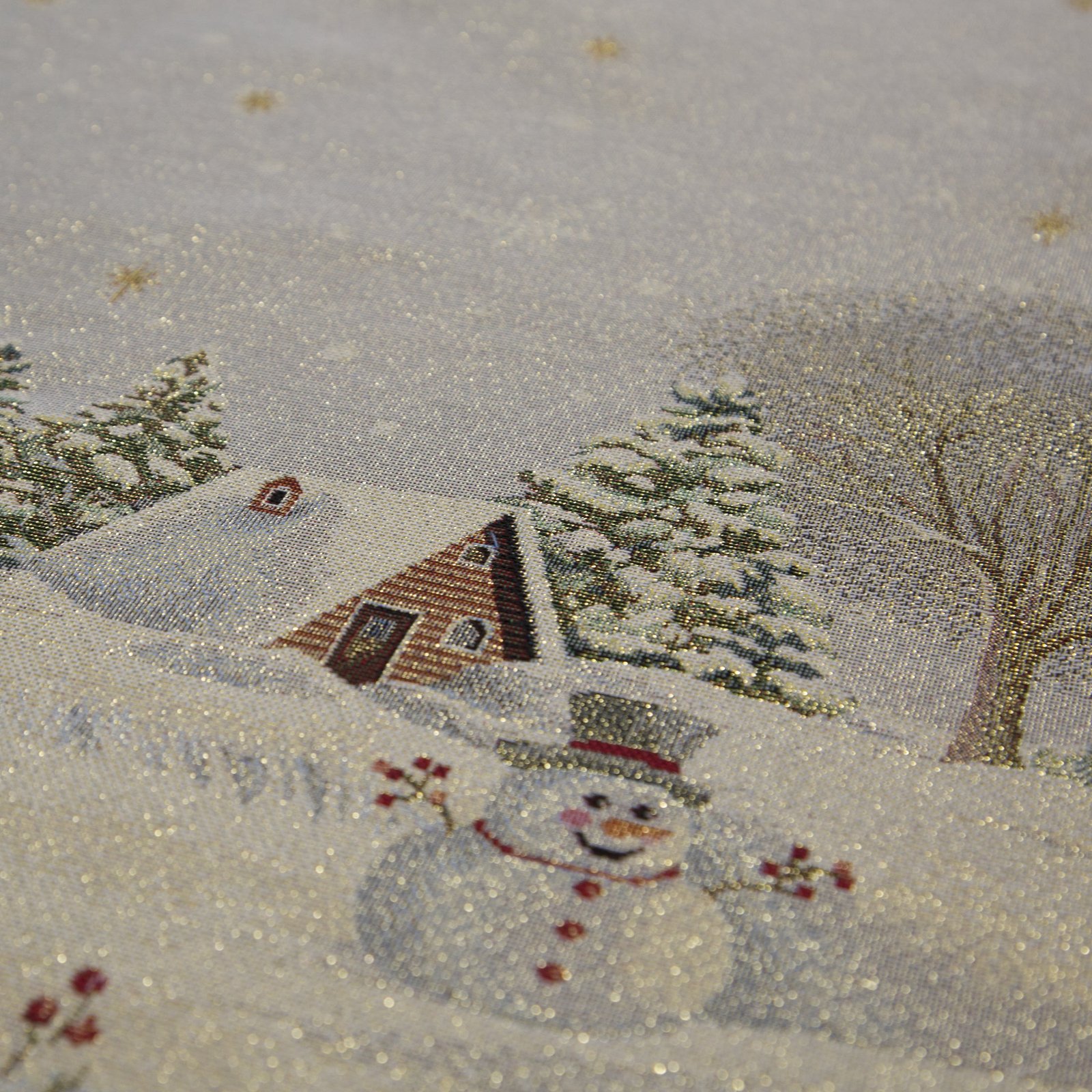 Weihnachts-Gobelin-Kissenbezug aus einer Fasermischung - Image 5